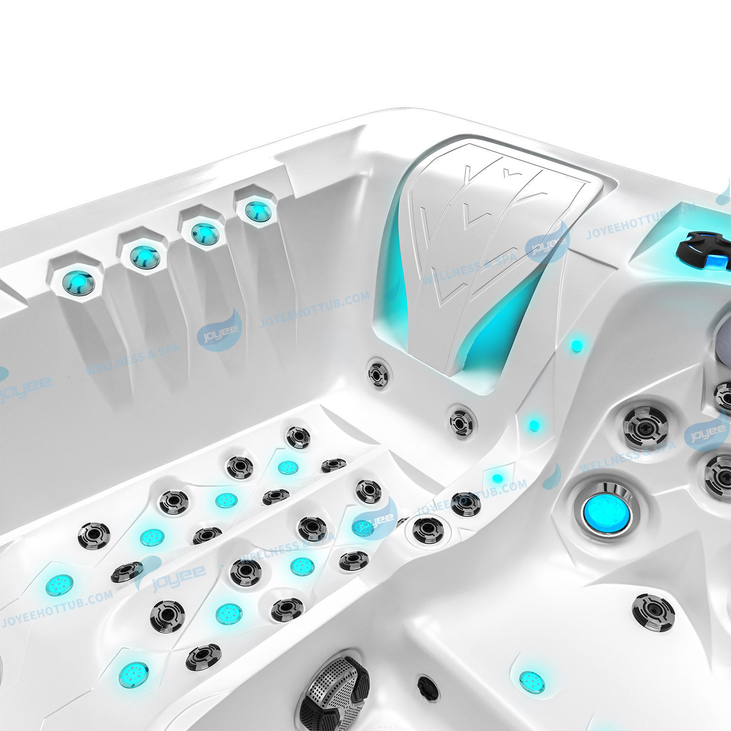 Nieuwe hydromassagespabaden voor buiten |Jacuzi met led-luidspreker - JOYEE 