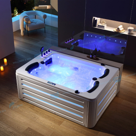 Acryl whirlpool Bathtubs | Vrijstaande hydromassage Jacuzi Indoor Spa - Joyee 