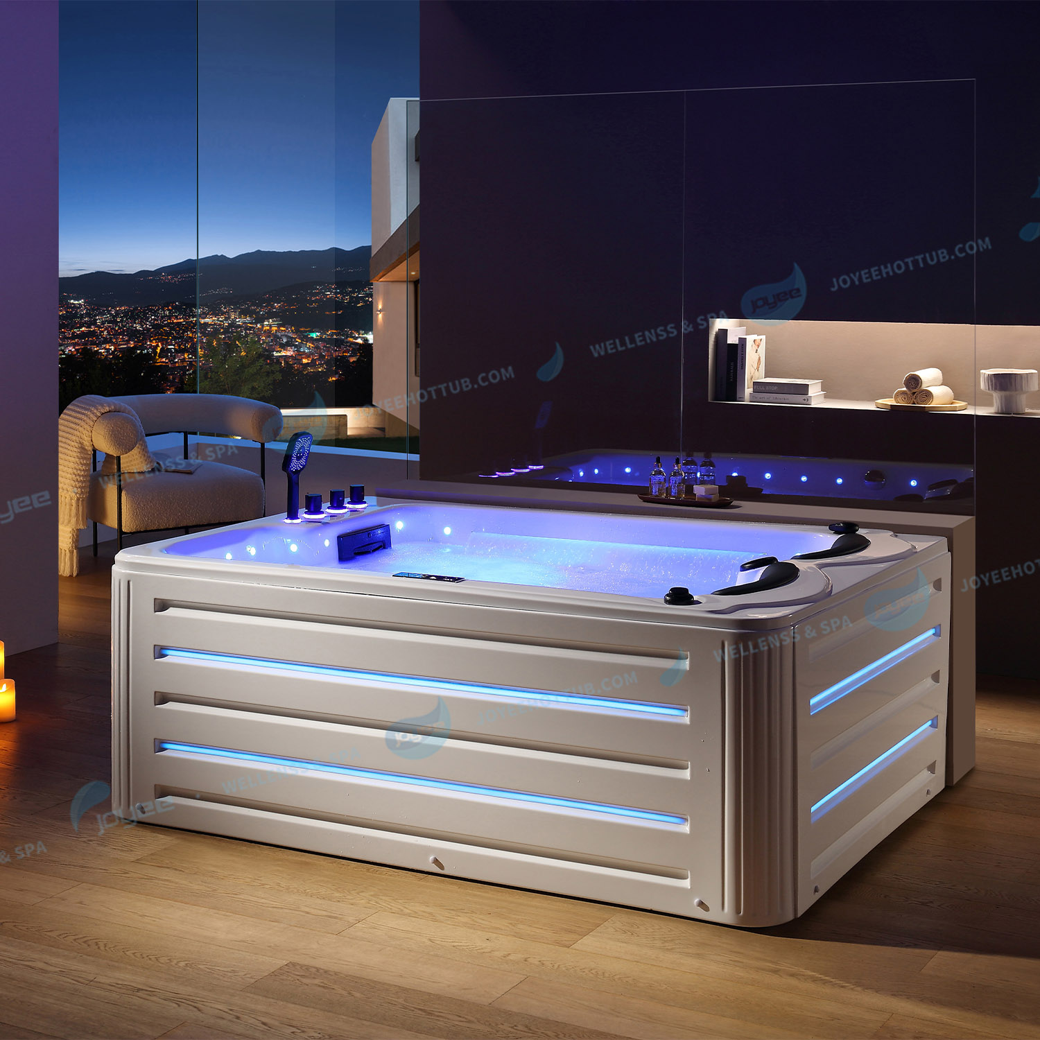 Jakuzy met 2 kussens