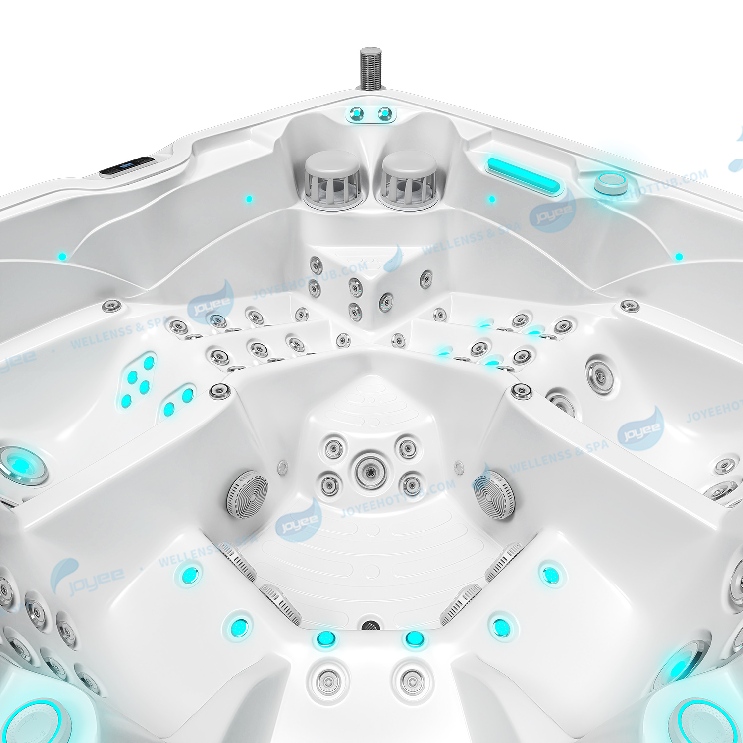 Hot Sale 5-persoons buitenbubbelbad | Balboa Massage Whirlpool met luchtjets - JOYEE