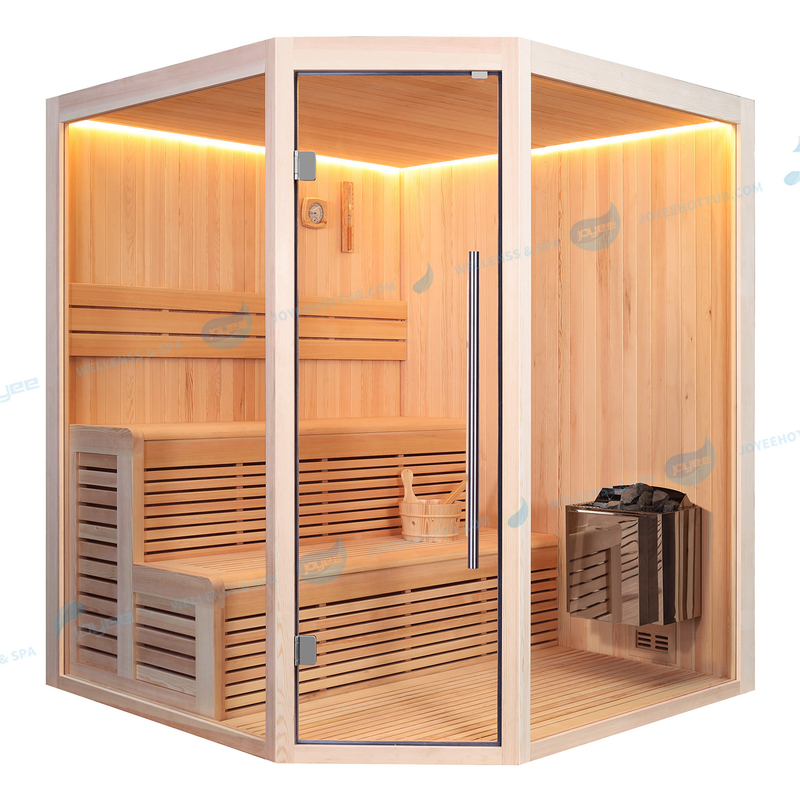 Traditionele Droge Stoomkamer Kachel Kachel Luxe Sauna |JOYEE
