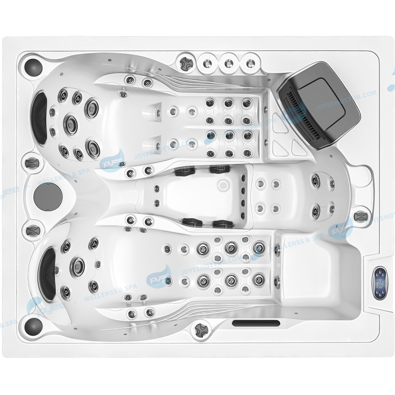 Outdoor Massage Garden Hot Tub Spa | Hydrorelax Acryl Massage Hot Tub - Joyee