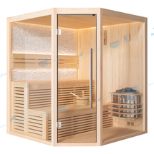 Finse stijl grenen houten cabine huis sauna kamer |JOYEE