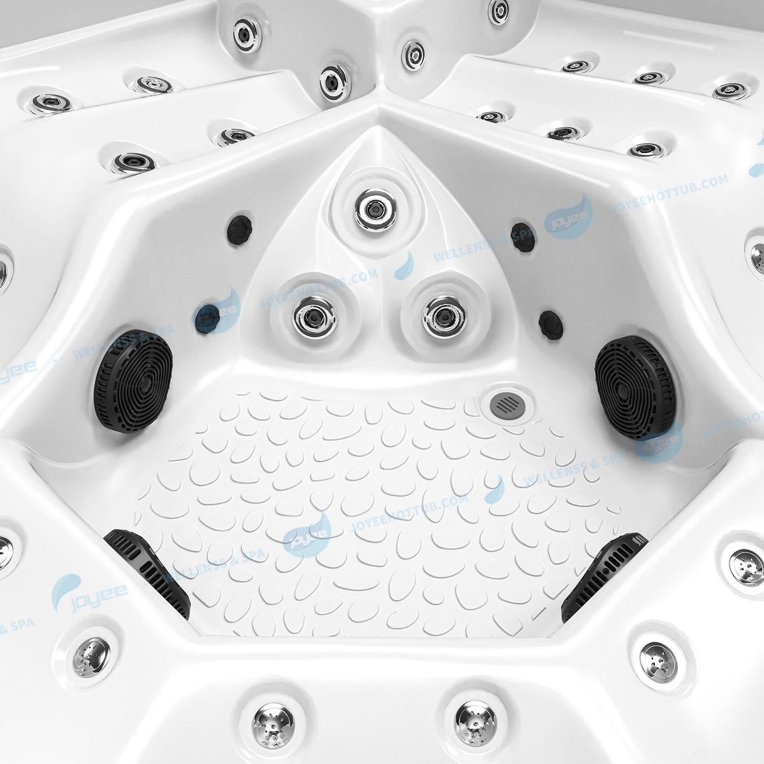 Jacuzzi met 2 loungers 3 zitters 