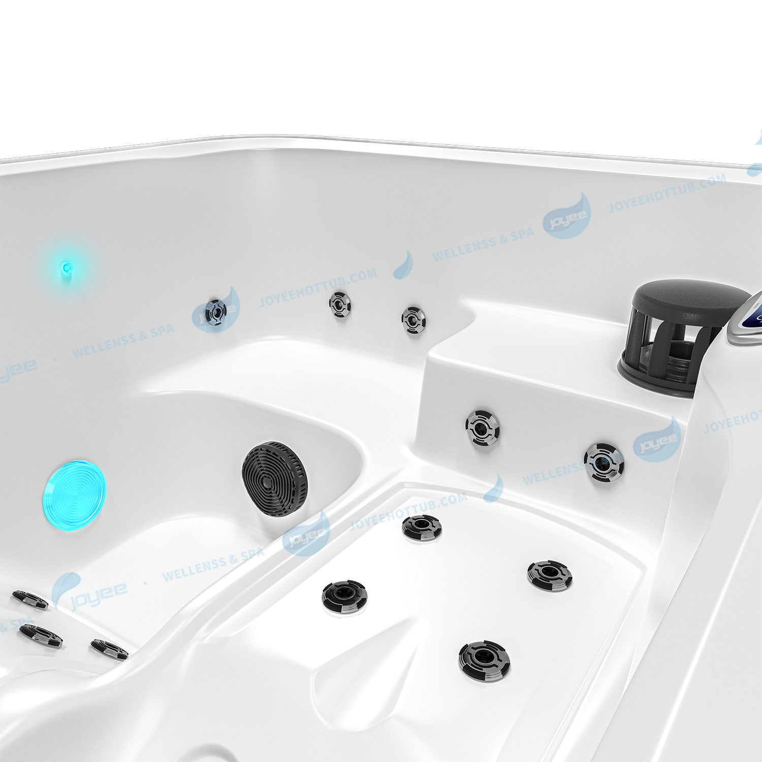 bubbelbad met grote jets