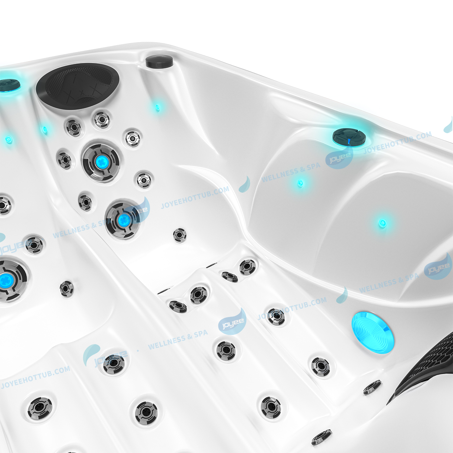 spa met rugmassage -jets