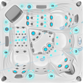 Hydrorelax luxe acryl shell bubbelbad | Outdoor Spa met jacuzzier - Joyee