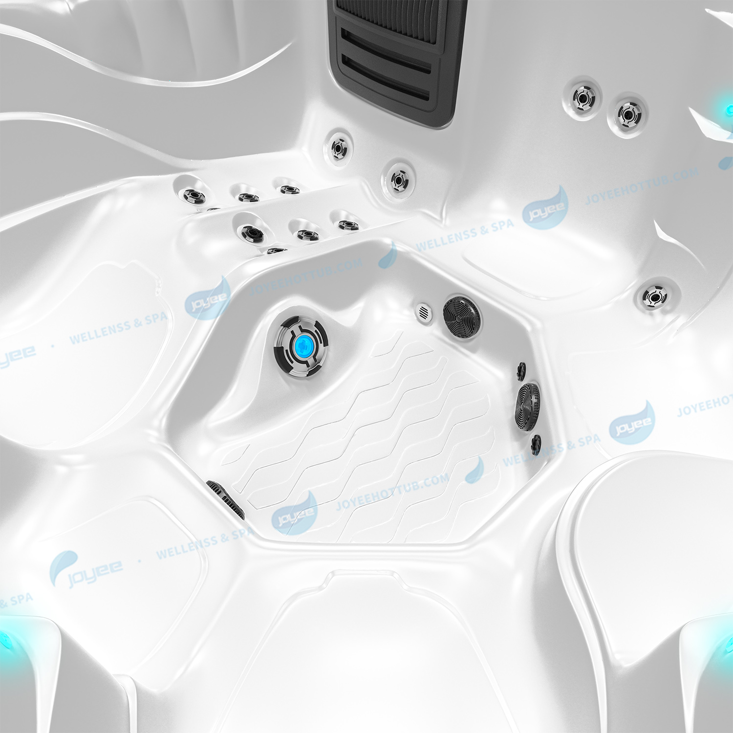 Balboa spa met ligstoelen