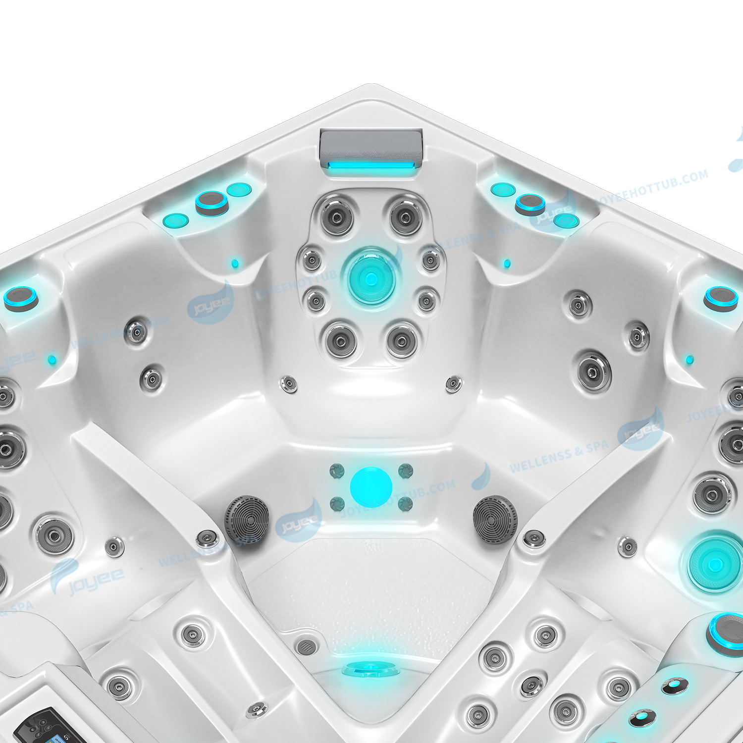 bubbelbad met massagestralen