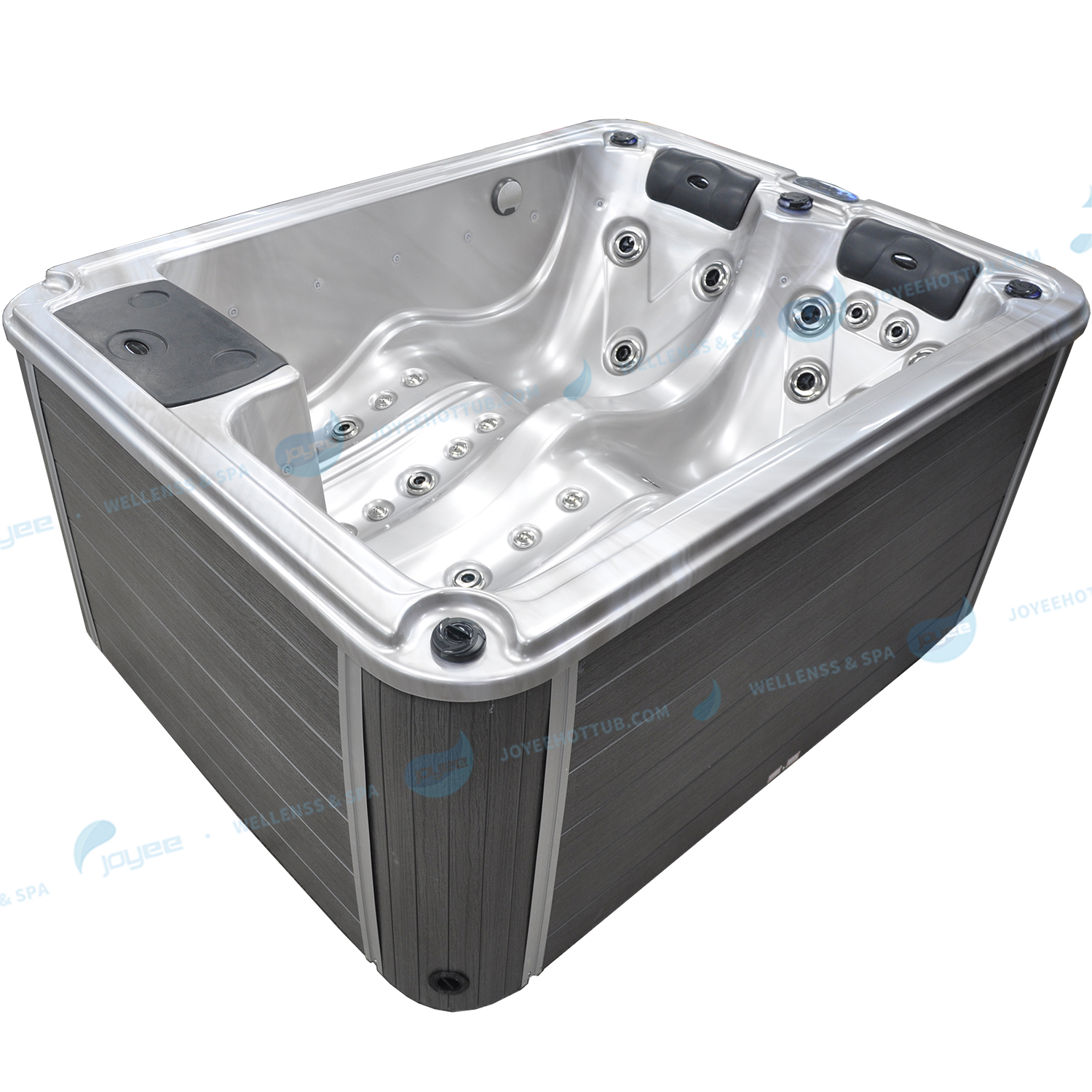 2 Personen Garden Spa Tub | Massage Jets Whirlpool Hot Tub - Joyee