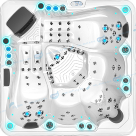 Hydro Massage Spa Tub | Acryl buitenspa bubbelbad met LED -licht - Joyee