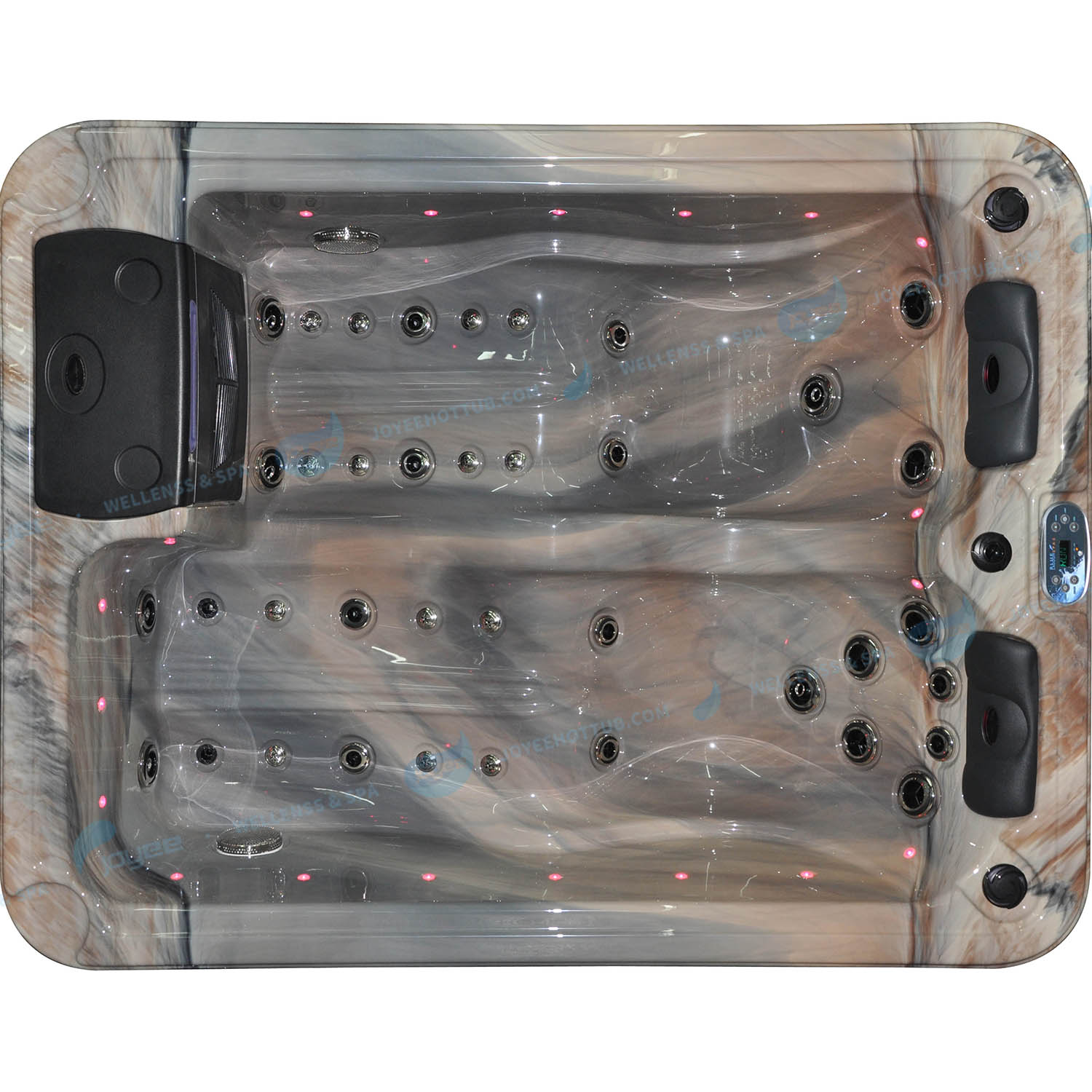 2 Personen Garden Spa Tub | Massage Jets Whirlpool Hot Tub - Joyee