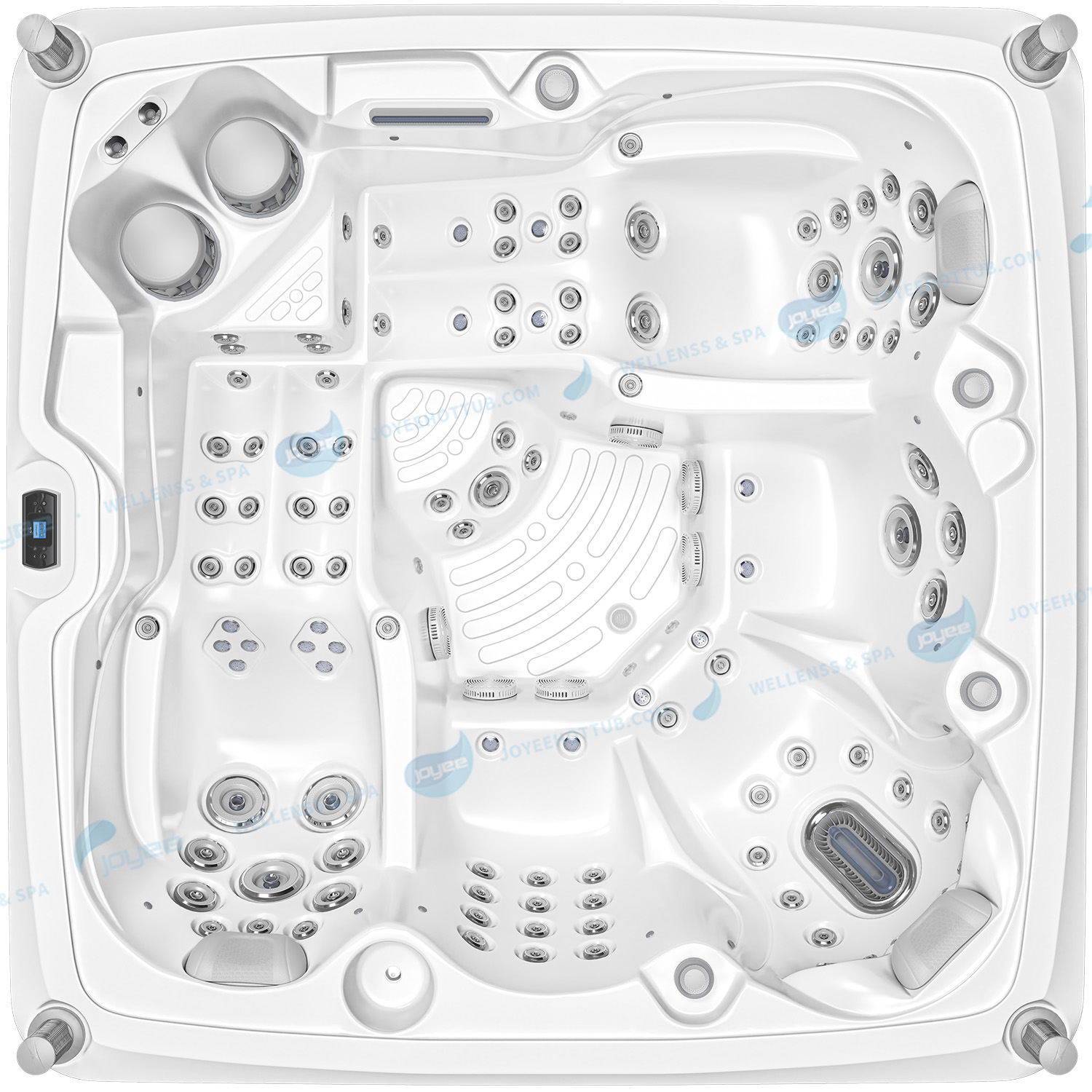 Hot Sale 5-persoons buitenbubbelbad | Balboa Massage Whirlpool met luchtjets - JOYEE