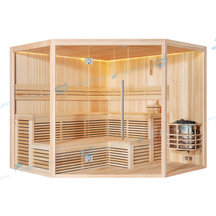 LED Verlichting Binnen Kachel Droge Stoom Glazen Sauna |JOYEE