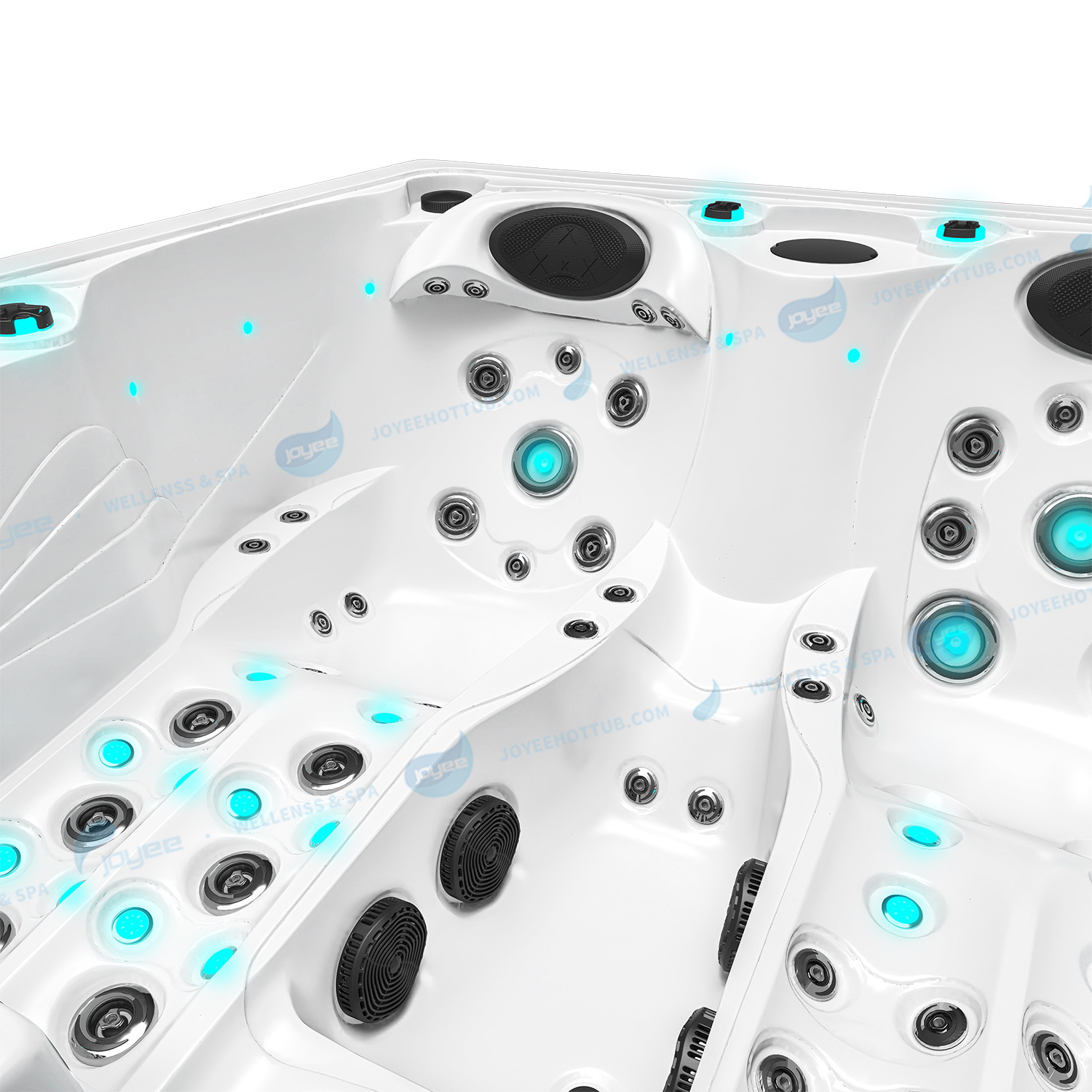 Outdoor Massage Garden Hot Tub Spa | Hydrorelax Acryl Massage Hot Tub - Joyee