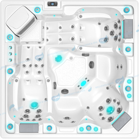 Buitenspa met Balboa-systeem | Hot Tub-whirlpool met massagestralen - JOYEE