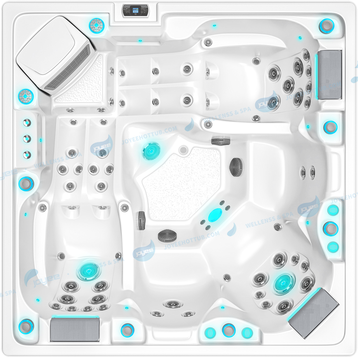 Buitenspa met Balboa-systeem | Hot Tub-whirlpool met massagestralen - JOYEE
