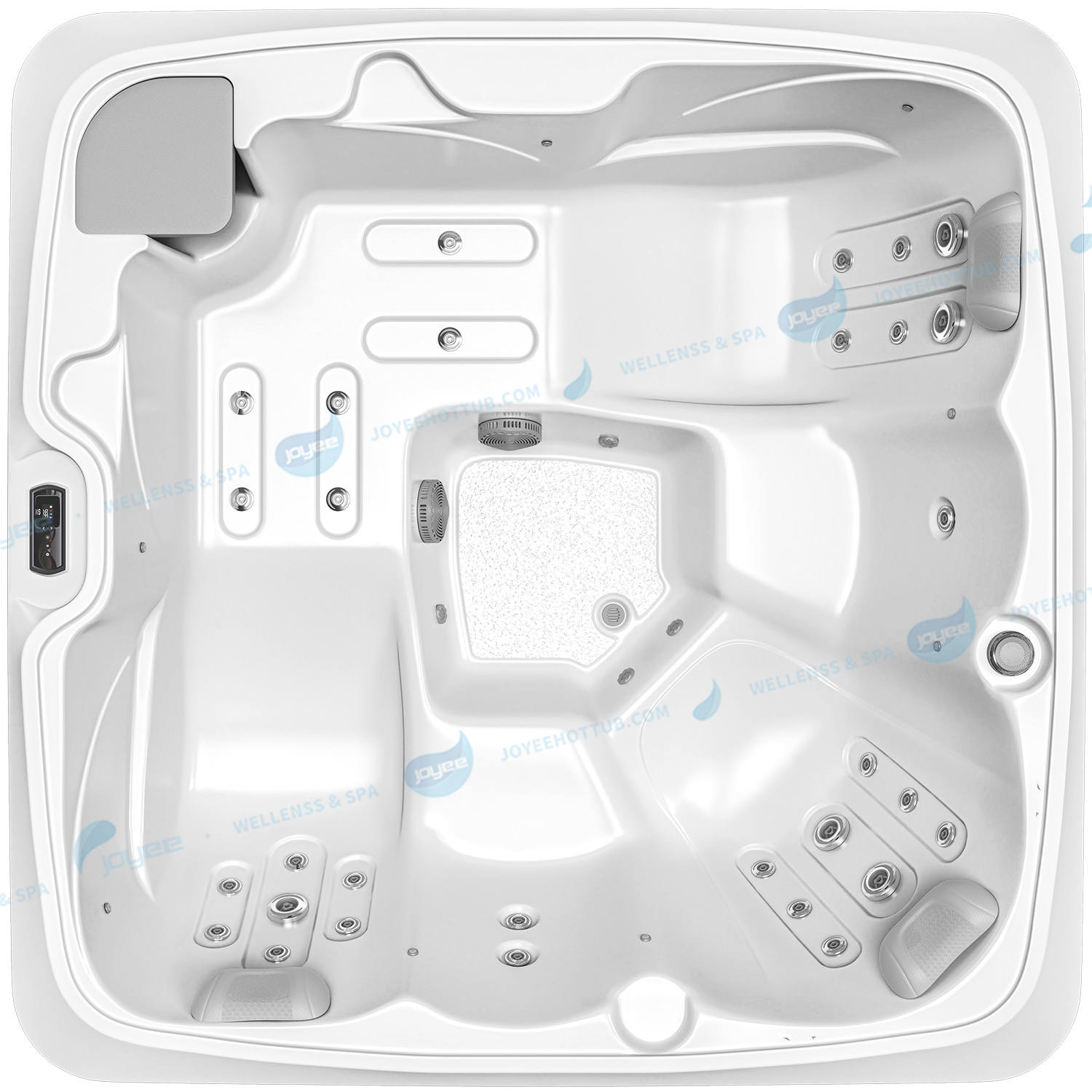 Outdoor SPA Hot Tub China-fabriek | Ozonschone acrylspa voor 5 personen - JOYEE