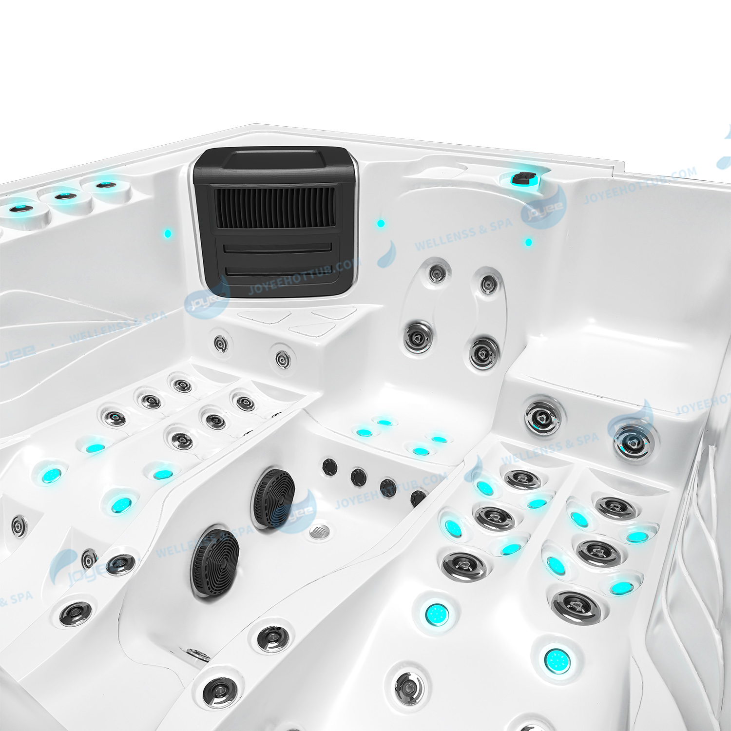 Outdoor Massage Garden Hot Tub Spa | Hydrorelax Acryl Massage Hot Tub - Joyee