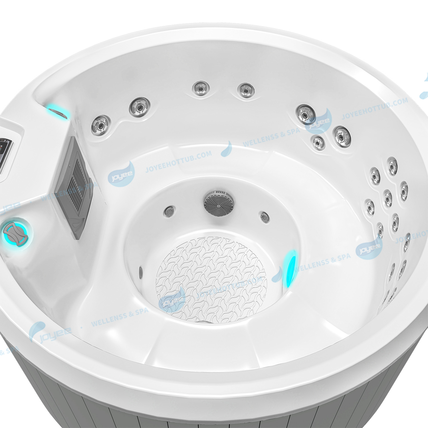 Chinese fabriek Nieuwe Whirlpool | Luxe 8 persoon rond bubbelbad - Joyee
