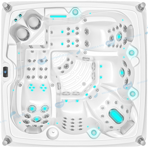 Hot Sale 5-persoons buitenbubbelbad | Balboa Massage Whirlpool met luchtjets - JOYEE